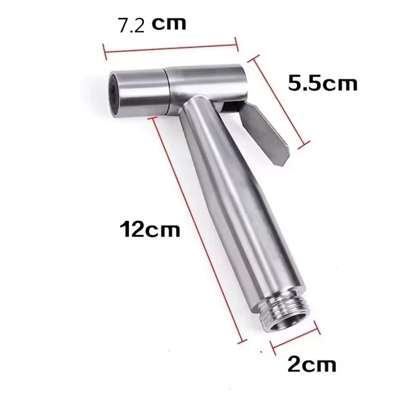 DQOK Bidet Handbrause aus Edelstahl in Silber gebürstet mit Spritzfunktion - Bild 3