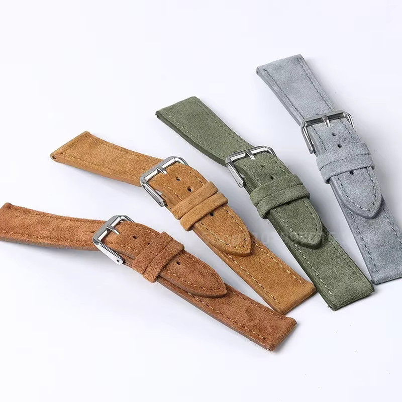 Uhrenarmband Wildleder, Rindsleder, Vintage, Unisex - Bild 3