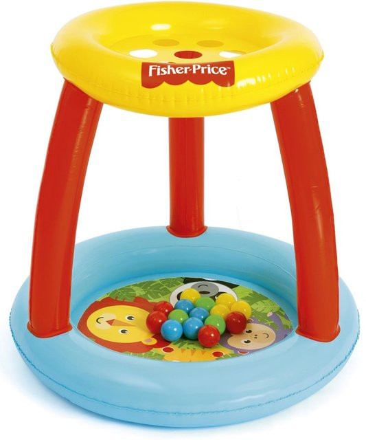 Bestway Fisher-Price Tierfreunde Bällebad, Multicolor, Durchmesser: 89 cm, Höhe: 84 cm - Bild 1