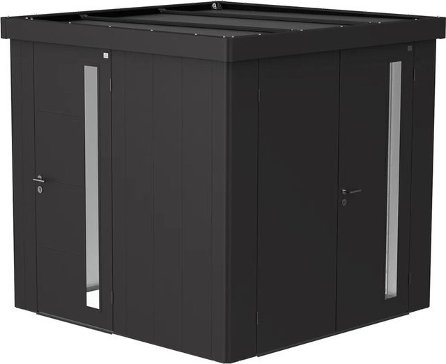 Biohort Zusatztür für Gerätehaus Neo in Dunkelgrau-Metallic und Schwarz, feuerverzinkt - Bild 1
