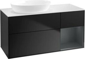 V&B Waschtischunterschrank Finion in Weiß lackiert, Breite: 120 cm, Tiefe: 50,1 cm, Höhe: 50,1 cm - Bild 1