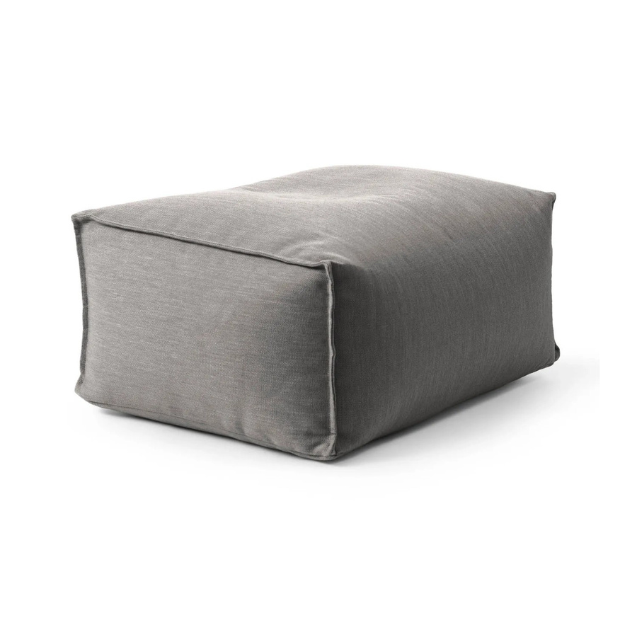 mokebo Outdoor Pouf Sitzhocker in Steingrau für Garten, Balkon und Terrasse - Bild 2