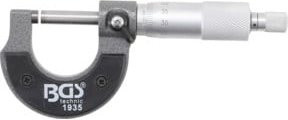 BGS Bügelmessschraube in Silber mit Holzkassette, Messbereich 0 - 25 mm, Genauigkeit 0,025 mm - Bild 1