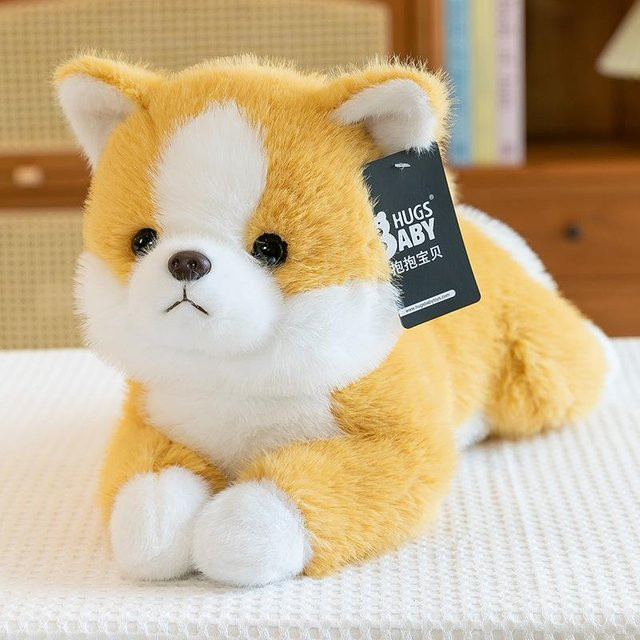 Joyful toys Baby Simulationshund Plüschtier, Husky Stoffpuppe, 45cm - Bild 1