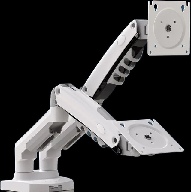 NB F160 Dual-Arm Monitorhalterung in Weiß für 17–30 Zoll mit Traglast 2–9 kg pro Arm - Bild 1