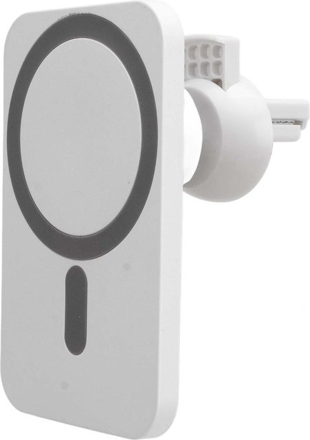 CosyHome Magnetisches kabelloses Autoladegerät mit 15W Schnellladung und 360 Grad Drehung für den Lüftungsschlitz in Weiß - Bild 1