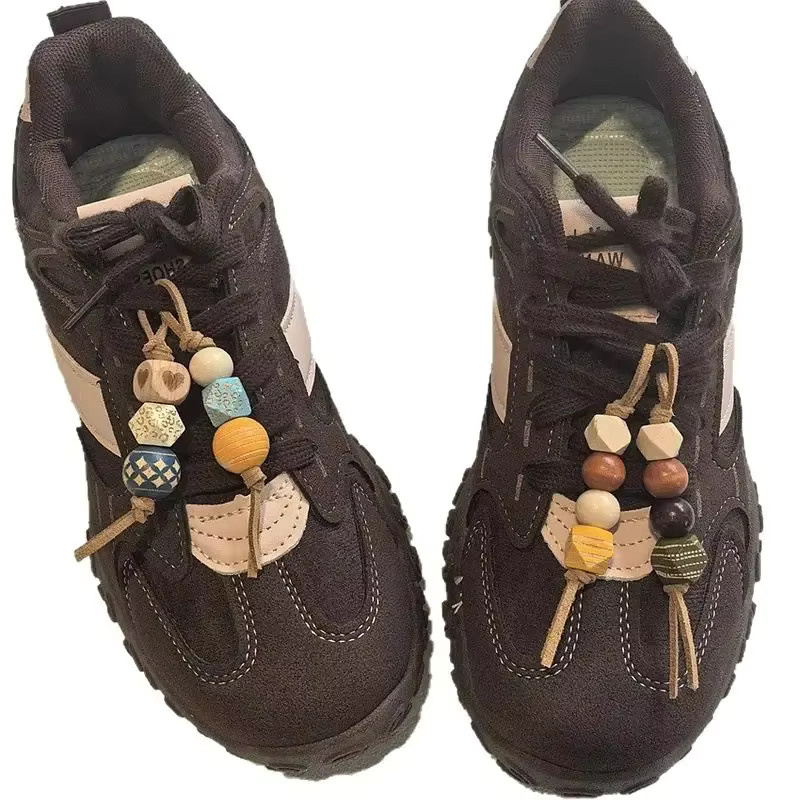 SMATLELF Schuh Charm, Schmetterling, Holz Perle, Maillard Farbe - Bild 5