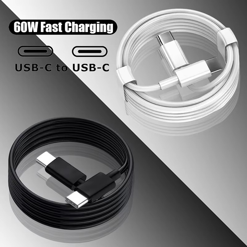 Koovesy USB-C auf Typ-C Schnellladekabel mit 60W PD Leistung in Gelb - Bild 3