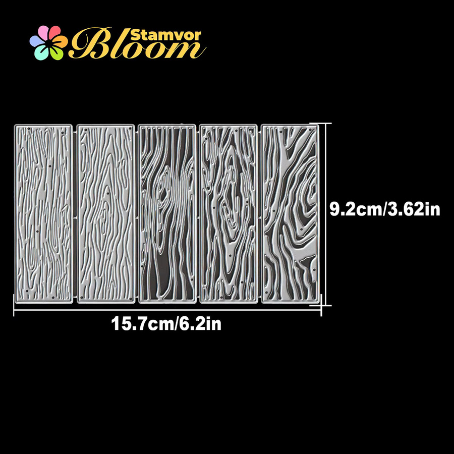 Dekorative Holzrahmen Metall Stanzformen für Scrapbooking in Silber - Bild 2