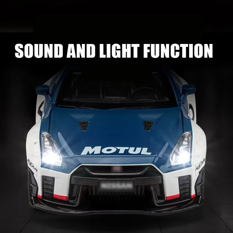 WELLY Nissan GTR Modellauto, 1:22, Metall, mit Sound & Licht - Bild 3