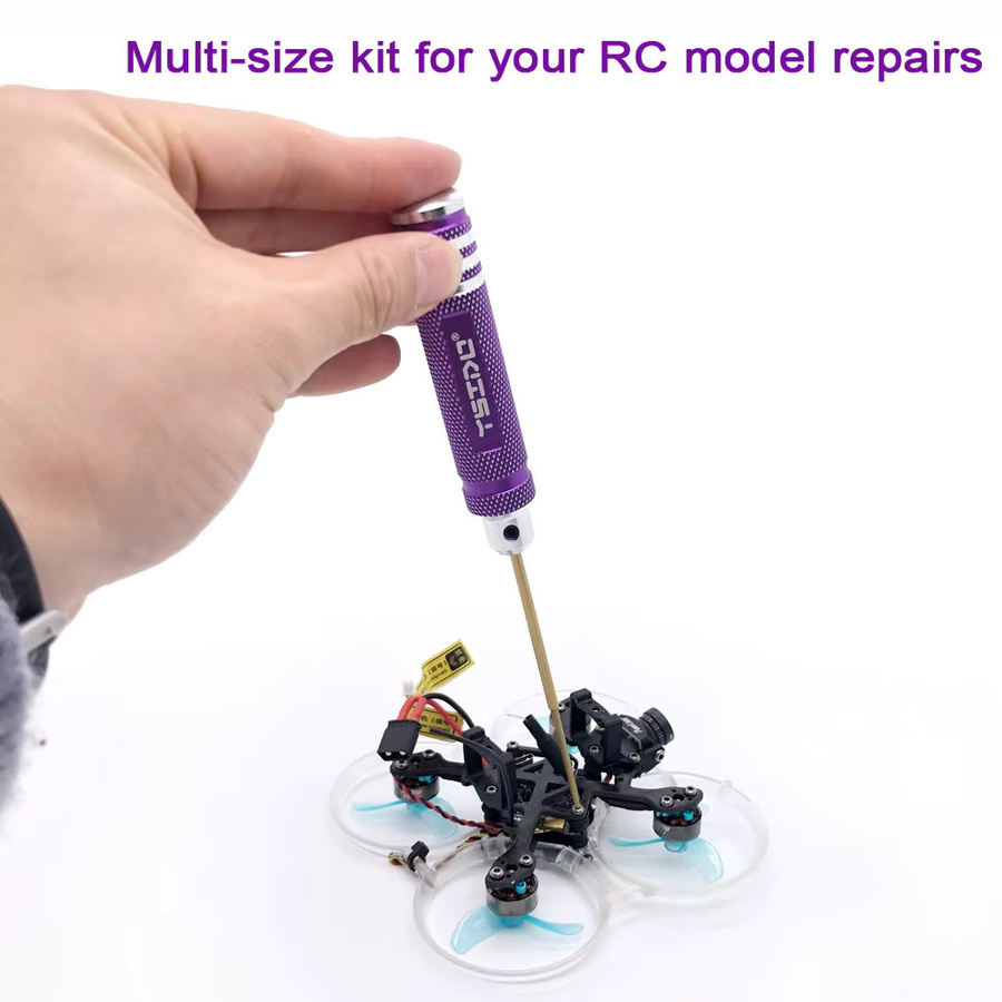 Ysido 4er Set Sechskant-Schraubendreher für RC Modelle, FPV Drohnen und Flugzeuge mit 1,5mm, 2,0mm, 2,5mm und 3,0mm - Bild 2