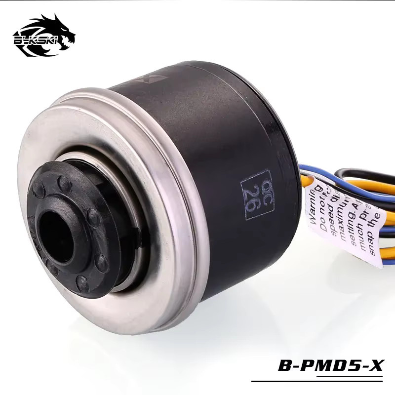 Bykski PWM-Pumpe in Schwarz mit automatischer und manueller Geschwindigkeitsregelung, 18 W, max. 5000 U/min, Durchfluss bis 1500 l/h, TDP 23 W mit Datumsrückmeldung - Bild 1