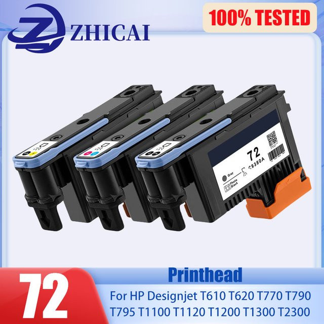 HP Druckkopf 72 C9380A C9383A C9384A für HP T770 T790 T1120 T1200 T1300 T620 T610 T1100 T2300 Inkjet Drucker refurbished - Bild 1