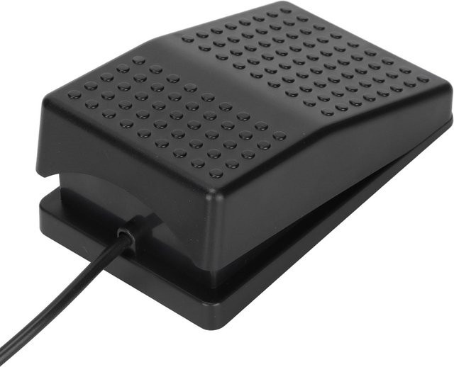 Koogeelife USB-Fußschalter Pedal mit 2m Kabel, ergonomisch und multifunktional, grau - Bild 1