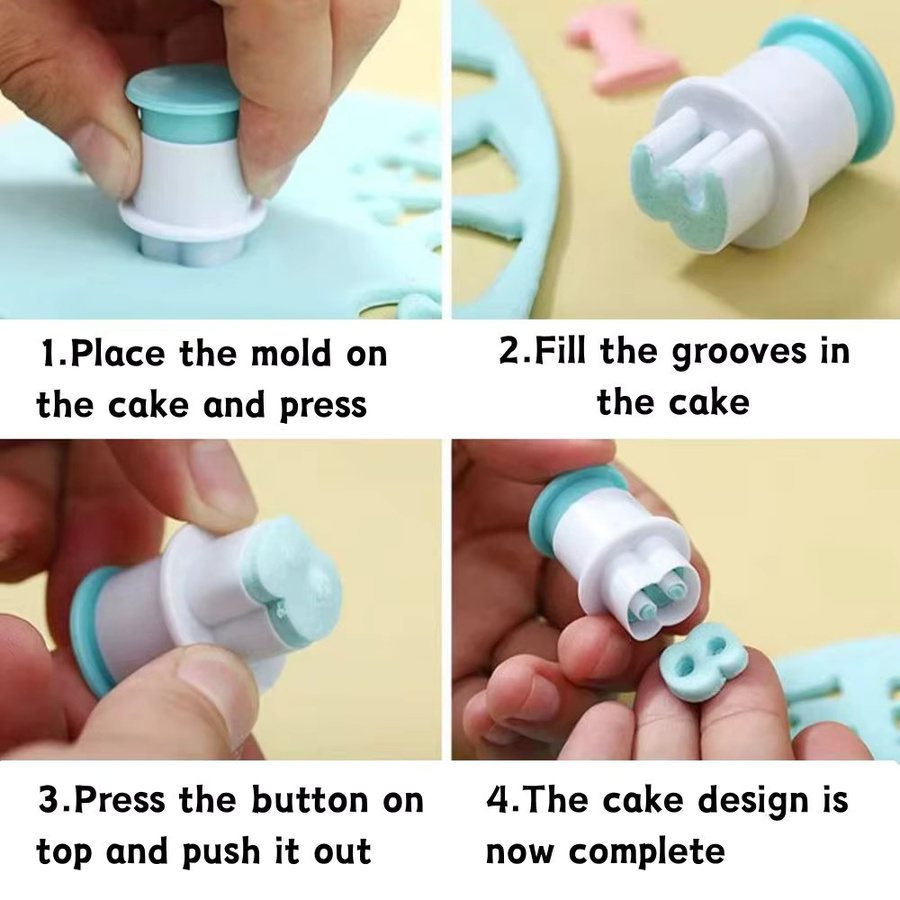 26-teiliges Set Ausstechformen für Groß- und Kleinbuchstaben von YMY aus Kunststoff für Kekse, Fondant und Kuchendekoration - Bild 3