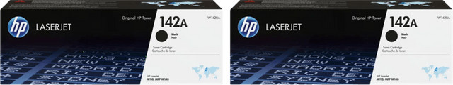 HP 142A Toner Schwarz Doppelpack für HP LaserJet M110w, M110we, MFP M140w und MFP M140we - Bild 1