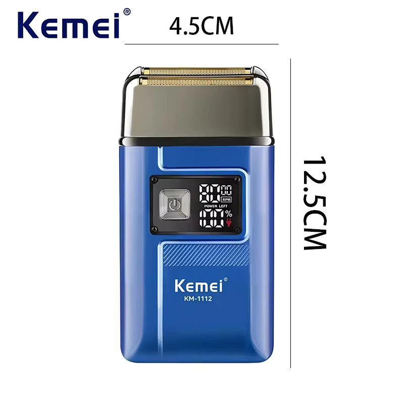 Kemei KM-1112 Elektrischer Rasierer für Herren, Blau - Bild 6