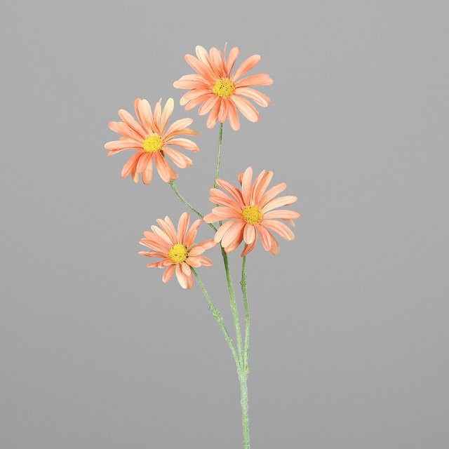 Kunstblume Margariten-Zweig in Orange - Bild 1