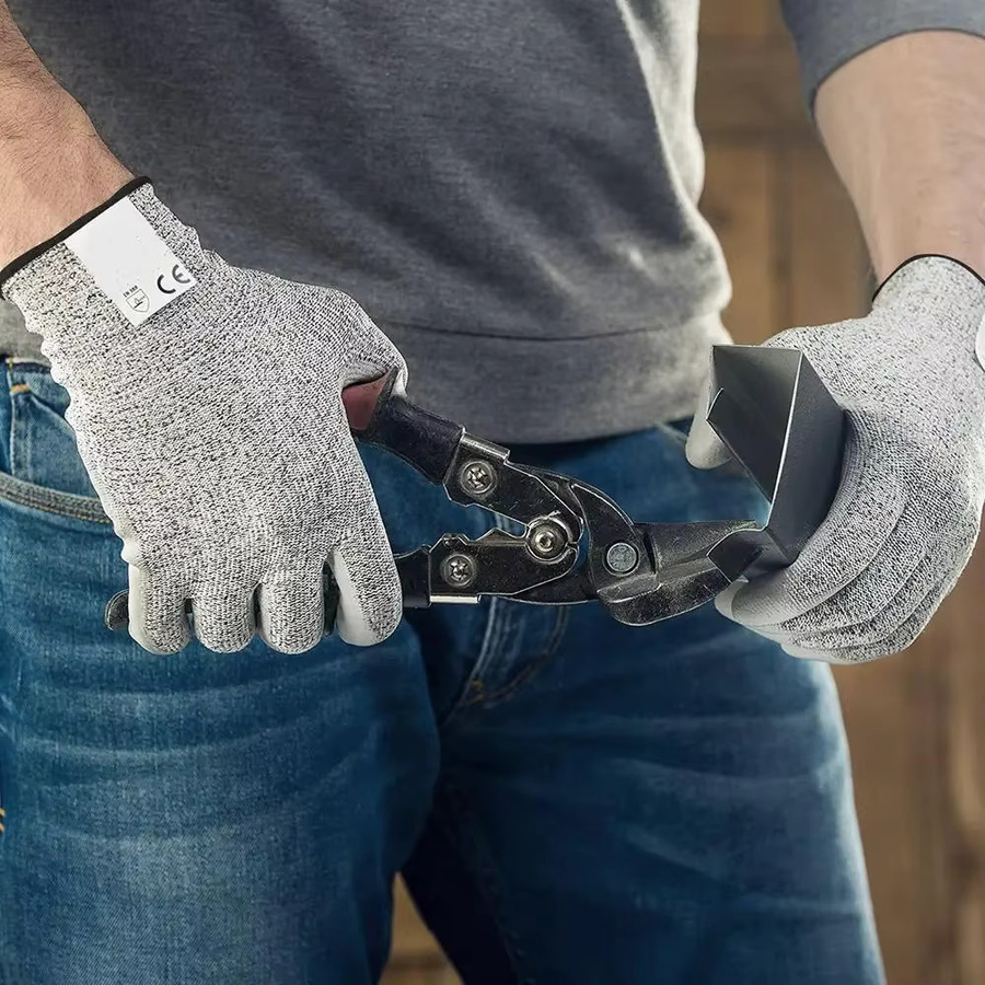 QHSPE Hitzebeständige Küchenhandschuhe mit 5 Schneideebenen in Grau - Bild 5