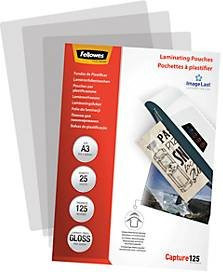 Fellowes ImageLast Capture Laminierfolie DIN A3, transparent, 125 Mikron, 25 Stück, Breite: 31,0 cm, Höhe: 43,6 cm - Bild 3