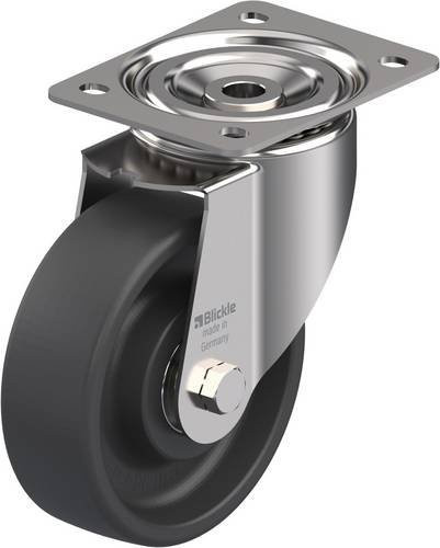 Blickle LIX-POHI 150HXK Lenkrolle aus Edelstahl und Kunststoff in Grau mit 150 mm Rad-Durchmesser und einer Tragfähigkeit von max. 350 kg - Bild 1