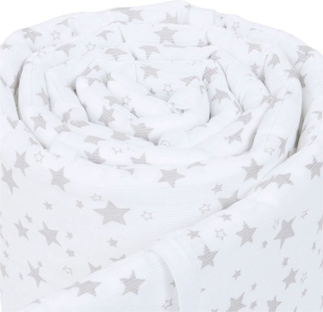 Babybay Nestchen Piqué für Beistellbett Maxi in Grau und Weiß - Bild 1