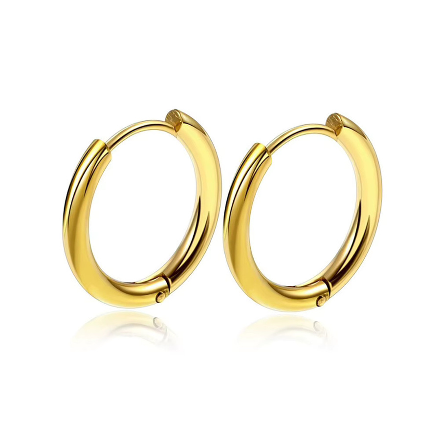 Lokaer Creolen Edelstahl, Gold, Damen - Bild 2
