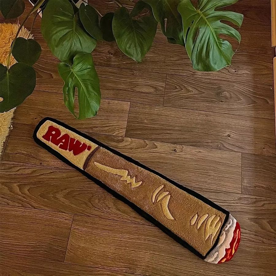 VIKAMA Kreativer Teppich für Raucher und Zigarrenliebhaber als gemütliche Wohnzimmer- und Schlafzimmer-Matte zur Heimdekoration - Bild 2