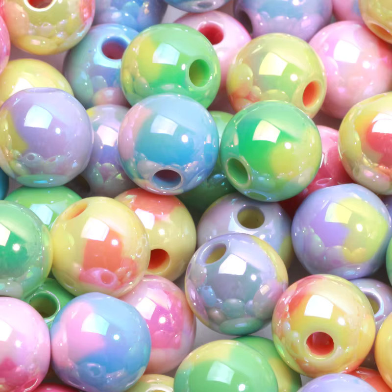 Laudsong Spacer Perlen, Acryl, Herz, Bunt, 12/14/16mm - Bild 2