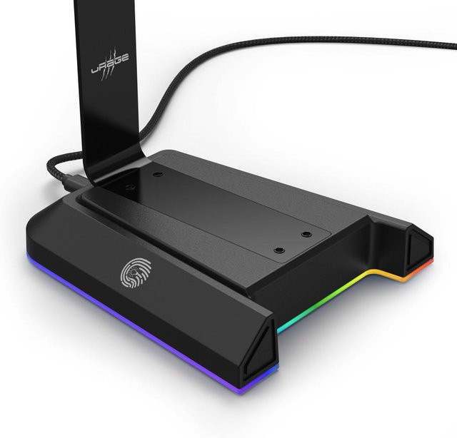 uRage Gaming-Headset-Stand AFK 300 Illuminated, Schwarz - Bild 1