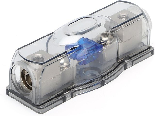 Neoglint Mini ANL Sicherungshalter für Auto Audio und Wohnmobil in Grau/Transparent - Bild 1