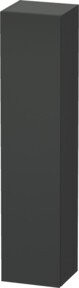 Duravit L-Cube Hochschrank in Graphit Matt mit Glastüren und linksseitiger Türöffnung, B/T/H: 40 x 36,3 x 176 cm - Bild 1