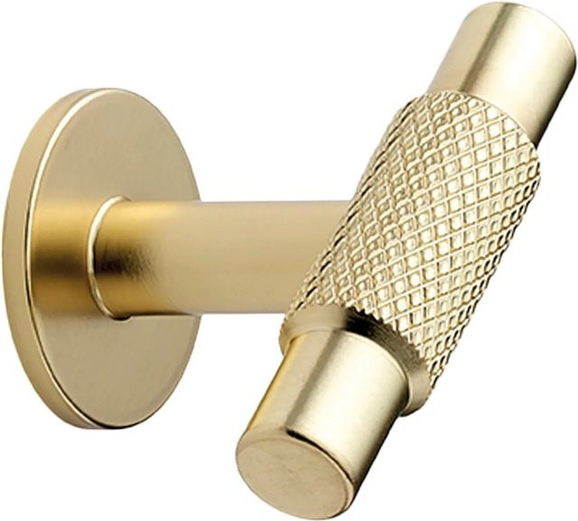 Furnipart Möbelknopf Manor aus Zinkdruckguss in Gold, Durchmesser: 14 mm, Tiefe: 39 mm - Bild 1