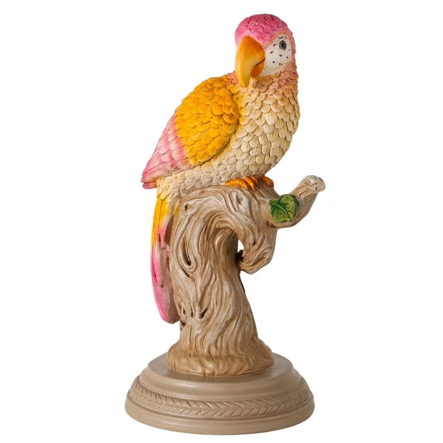 Boltze Dekofigur Papagei aus Kunstharz in Mehrfarbig (Grau, Pink, Lila) Höhe: 20,0 cm - Bild 2
