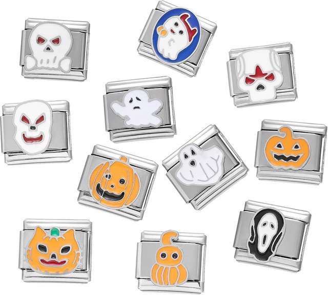 YouYoungDifferent Charm-Armband Edelstahl, Gotisch, Silber, Halloween - Bild 1