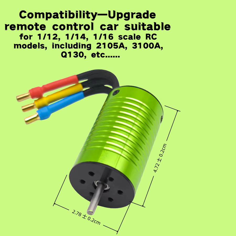 JJRC Wasserdichter bürstenloser Motor 2847 4000KV mit 35A oder 45A ESC, RC Zubehör - Bild 2