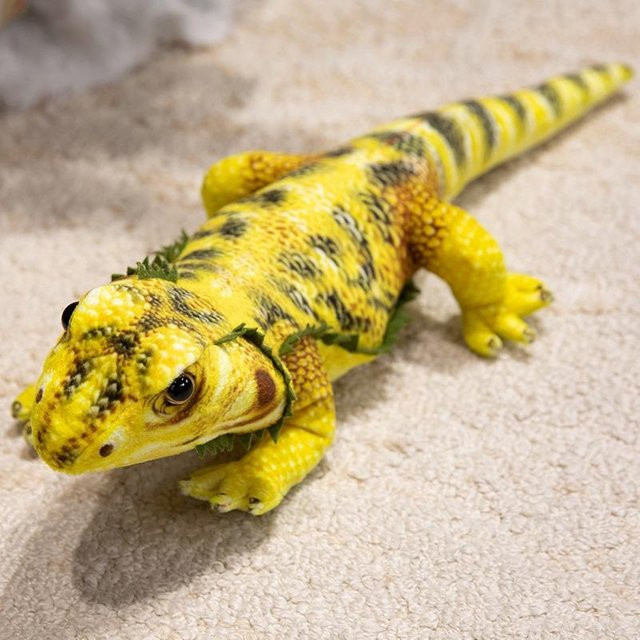 Leguan Plüschtier, Tropisches Reptil, Gelb, ab 14 Jahren - Bild 1