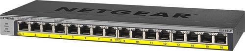 Netgear GS116LP Netzwerk-Switch mit 16 Gigabit Ethernet Ports und PoE+ Funktion in Schwarz - Bild 4