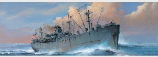 Trumpeter SS John W. Brown Liberty Ship, 1:700, Grau - Bild 1