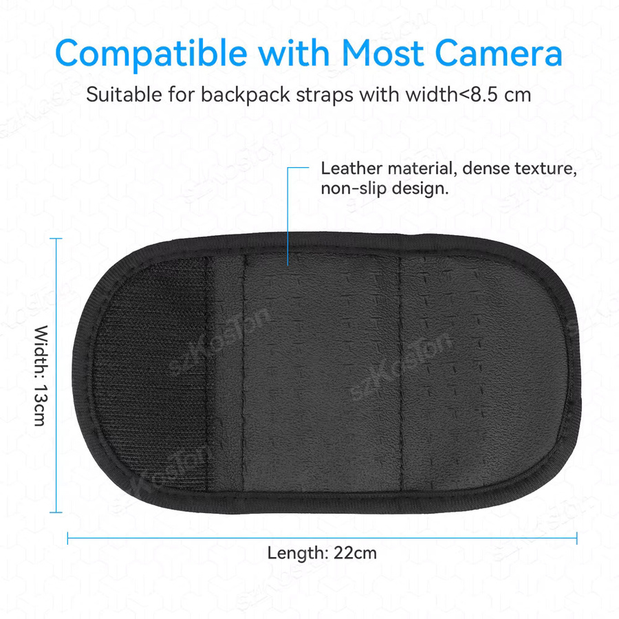 SZKOSTON Rucksack Strap Mount mit 360 Grad Rotation für GoPro Hero 13 12 11 10 9, Insta360, SJCAM, EKEN und DJI Osmo Action 5 4 3, Schwarz - Bild 5
