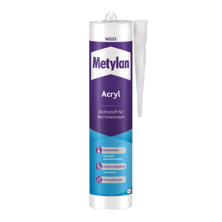 Metylan Acryl Dichtstoff Wand & Decke Weiß 300 ml - Bild 2