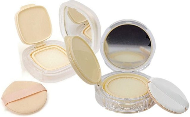 AESTHTANY Puff-Box mit Spiegel, Mini Air Cushion Foundation Box, mit Schwamm - Bild 1
