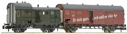 Fleischmann N Leig-Wageneinheit 1 der DRG Gedeckter Güterwagen Gelh Dresden Packwagen Pwg 6660032 - Bild 1