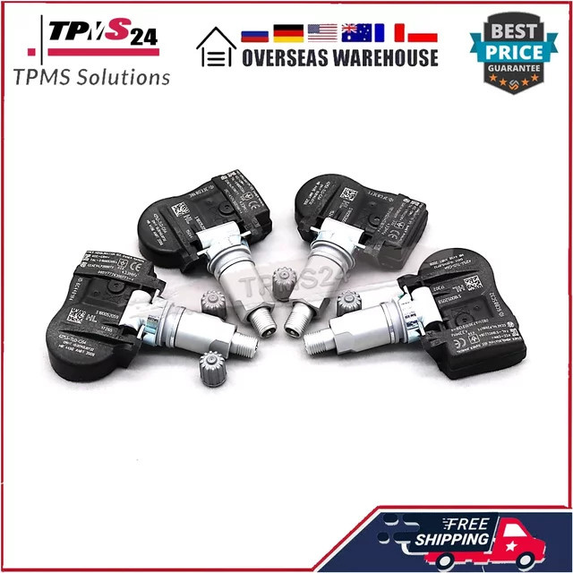 4er-Set GANGLE TPMS-Reifendrucksensor 433MHz für Honda Accord, Cross Tour, Jazz und Qoros 3, Teilenummer 42753-TL0-G54 und 42753-TL0-G52 - Bild 1