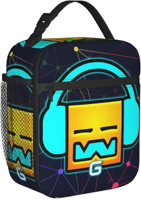 Isolierte Lunchtasche Fancy Style Studio Geometrie Würfel Design Multicolour - Bild 1