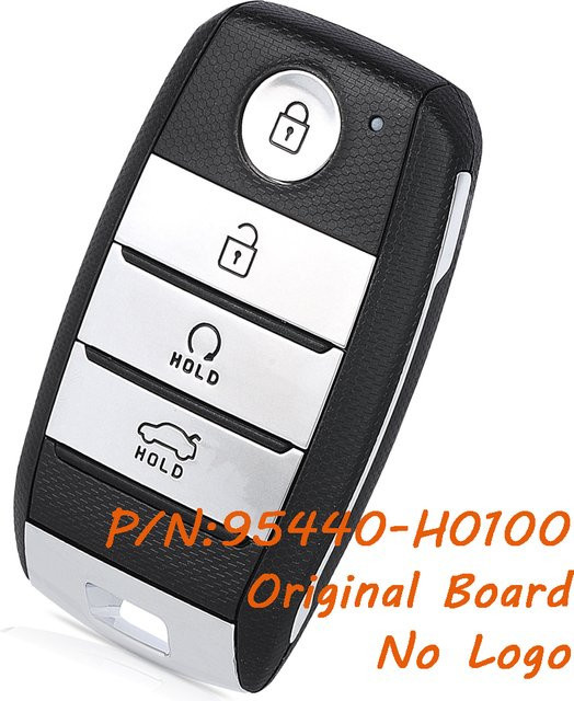 KEYECU Original Board-Fernbedienung Schlüsselanhänger für Kia Rio 2021 2022 2023, 433 MHz, 8A Chip, 4 Tasten, Schwarz - Bild 1