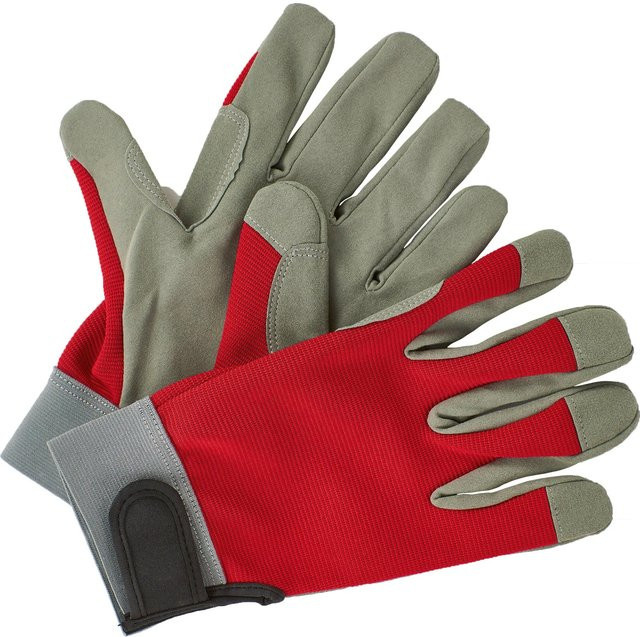 Gartenhandschuhe in Rot-Grau, Größe 8 - Bild 1
