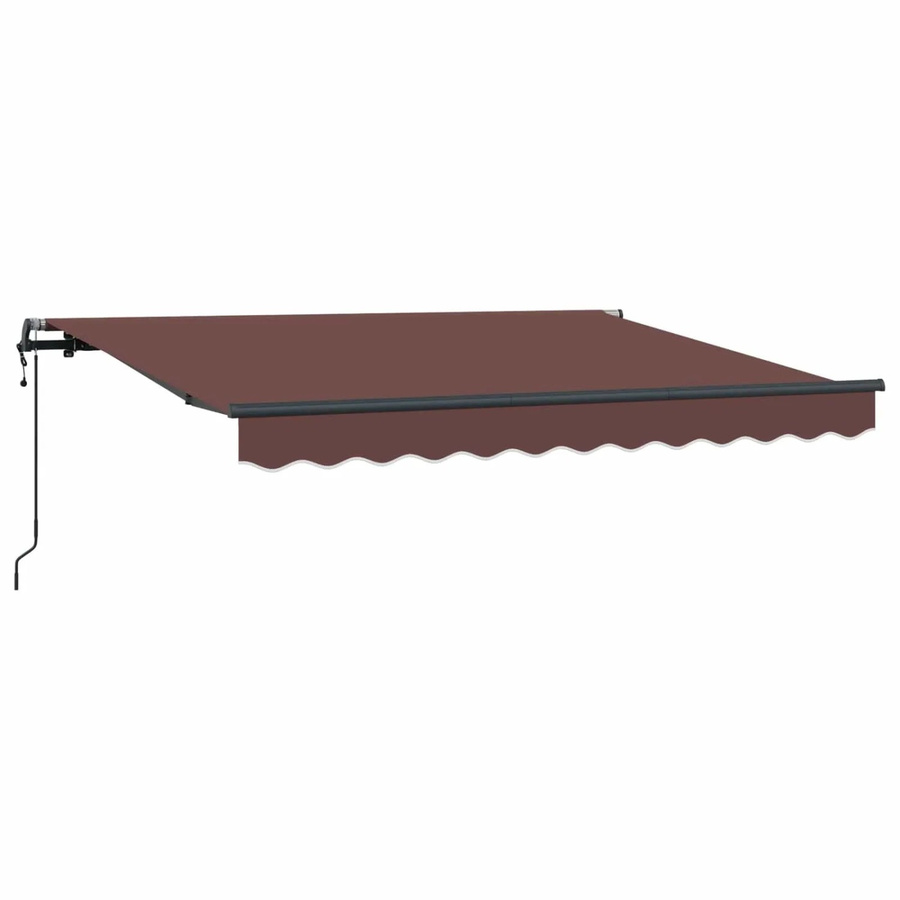 vidaXL Einziehbare Markise Braun mit Fernbedienung, B/T: 250 x 200 cm, Aluminium und Polyester - Bild 2