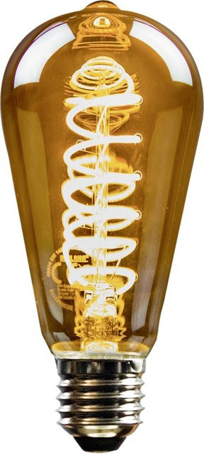 Blulaxa LED-Leuchtmittel Edison Filamentlampe Vintage E27 Transparent Schwarz Warmweiß - Bild 1