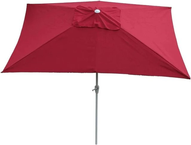 MCW Sonnenschirm Castellammare rechteckig, bordeaux, B x T: 3 x 2 m, neigbar - Bild 2